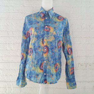 Blue Galaxy Psychedelic Dress Shirt